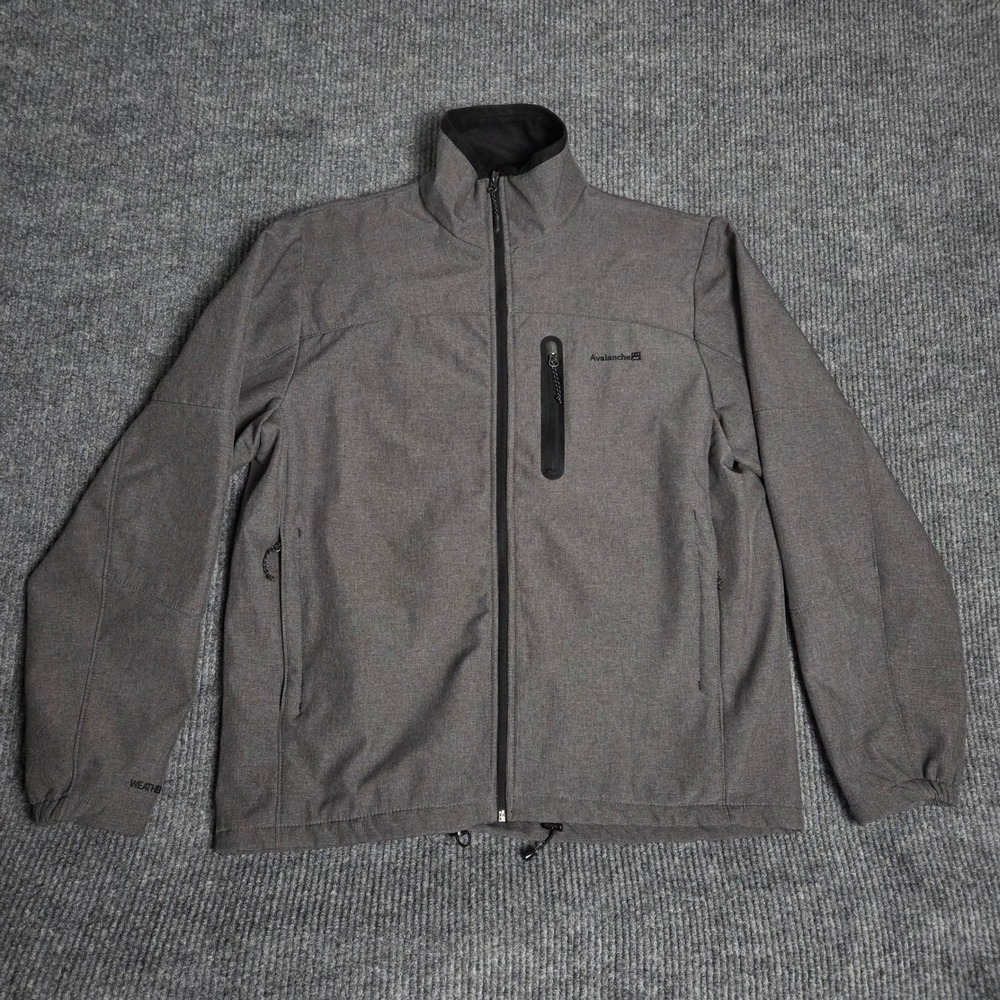 Avalanche Outdoor Inspired Apparel Weather Shield Men's XL Gray Softshell Jacket